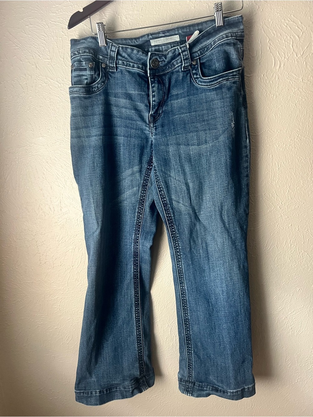 Stetson Street Bootcut Jeans Medium Wash Hemmed Let Down Option Western